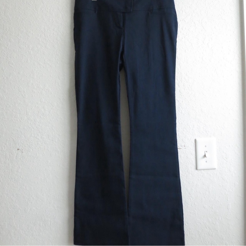 Navy Flared Women's Slacks